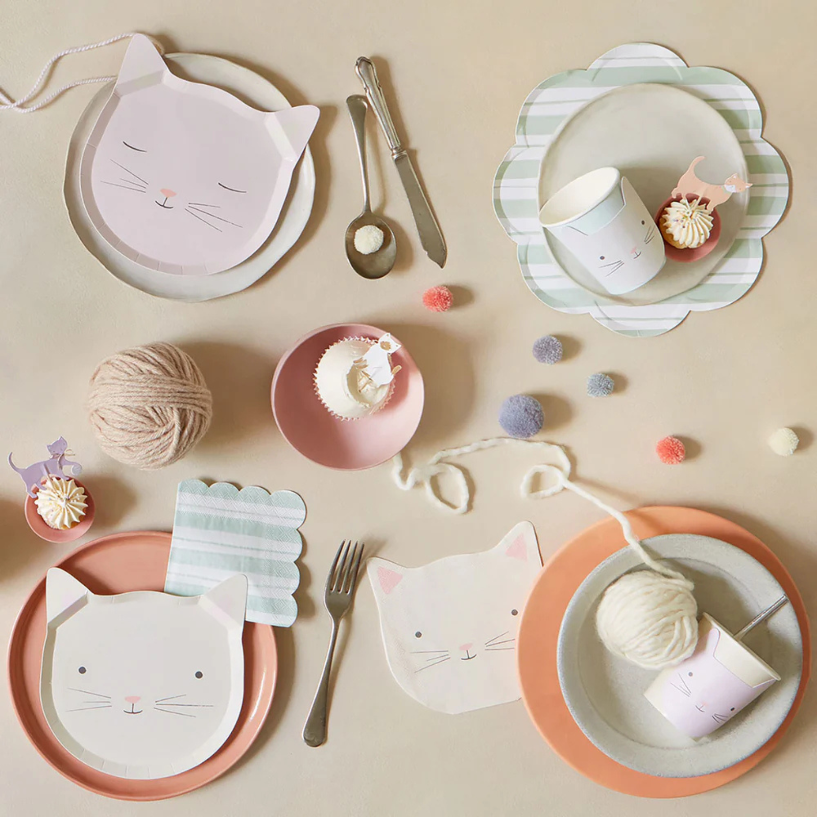 Meri Meri Small Napkins Cats